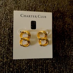 NEW Charter Club double knot elegant earrings!